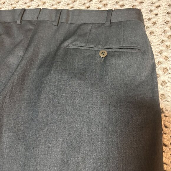 Ermenegildo Zegna Mens Wool Micronsphere Gray Dress Pants Size 52R 36x30.5 - Picture 3 of 16